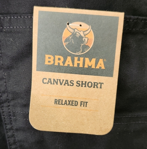 🩳 Brahma Men’s Black Canvas Shorts Size 44 – NWT, 9” Inseam Relaxed Fit - Picture 7 of 13
